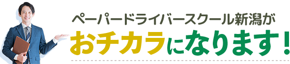 新潟ペーパードライバースクールはこんな人におすすめ！"